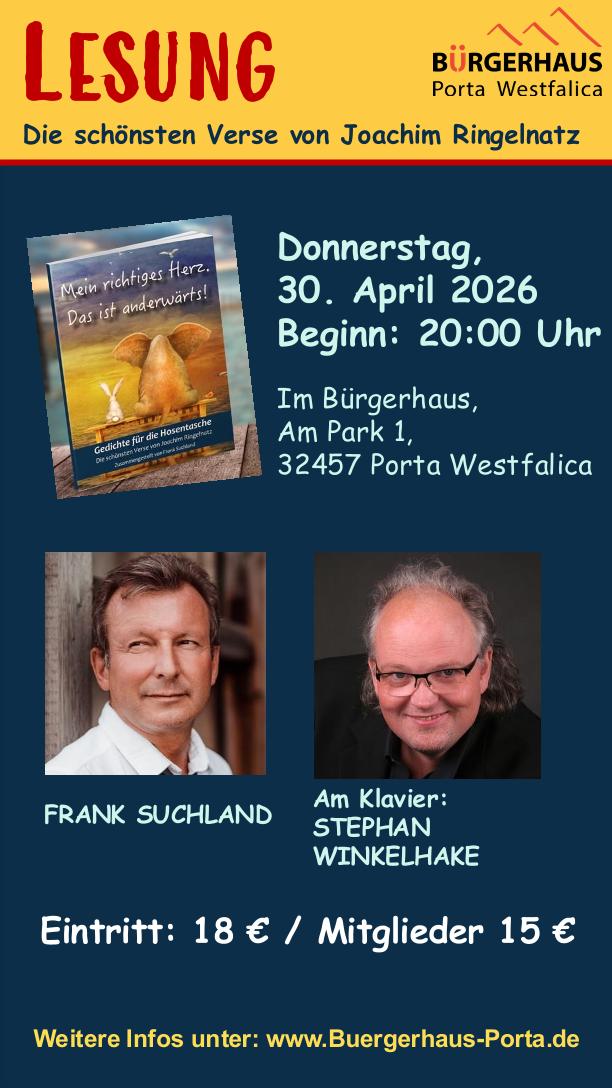 Lesung mit Frank Suchland 2026